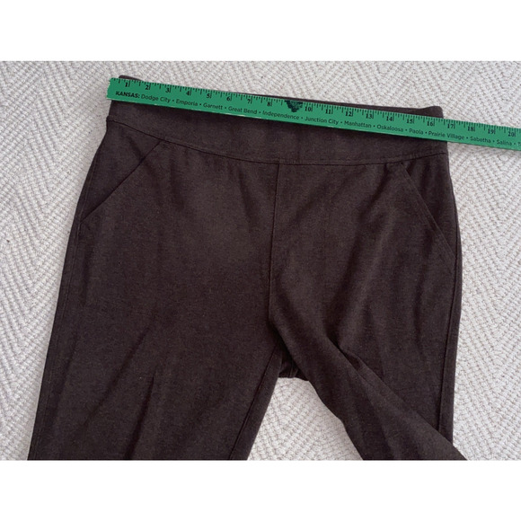 Duluth Trading NoGA Natural Relaxed Leg Pant Women Medium Brown Pull On Stretch - Picture 5 of 8